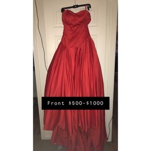 Red ball gown pageant/prom